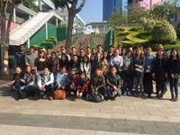 The UNSW students join the exchange students for a tour of Hong Kong Museum of History.